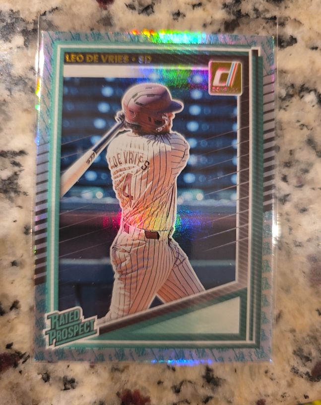 2025 Donruss Rated Prospect #148 Leo De Vries — front