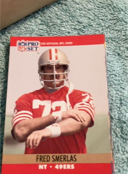 1990 Pro Set #643 Fred Smerlas — front
