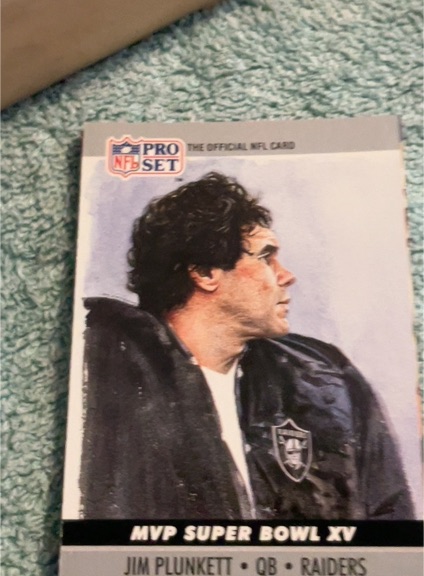 1990 Pro Set #15 Jim Plunkett — front