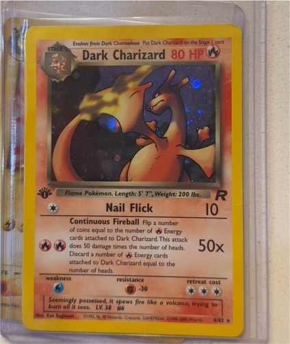 2000 Team Rocket #21 Dark Charizard — front