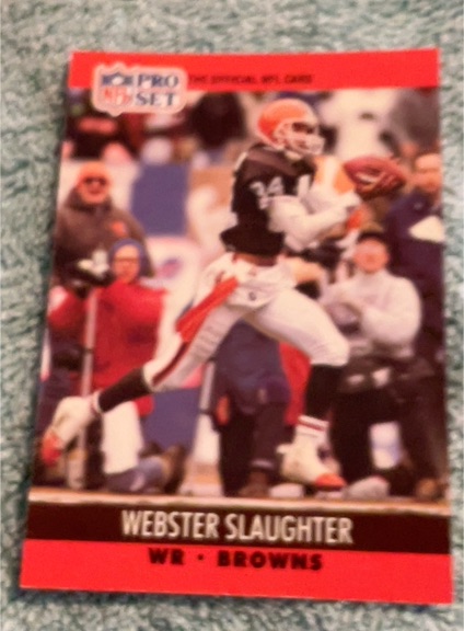 1990 Pro Set #477 Webster Slaughter — front