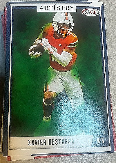 2024 SAGE Artistry #2 Xavier Restrepo — front