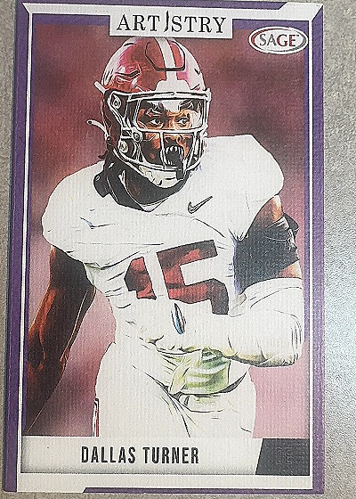 2024 Sage Artistry #MART-DT Dallas Turner — front