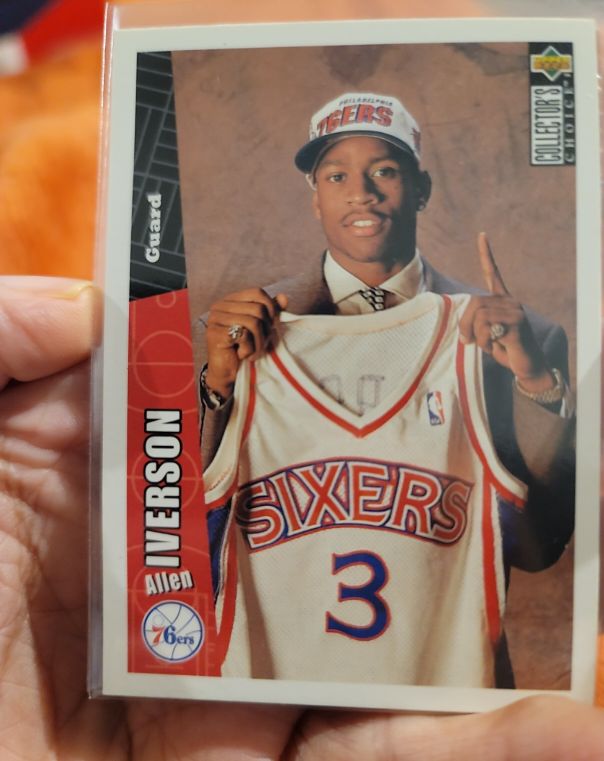 1996-97 Upper Deck Collector's Choice #301 Allen Iverson — front