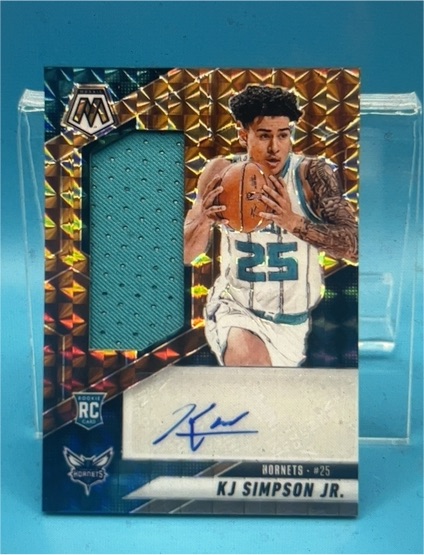 2024-25 Panini Mosaic #RJA-KJJ KJ Simpson Jr. — front