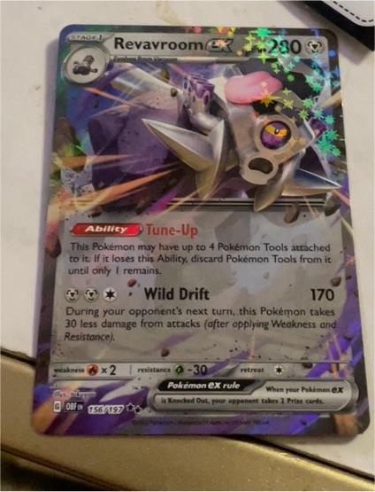 2023 Pokémon TCG SV03: Obsidian Flames #156 Revavroom EX — front