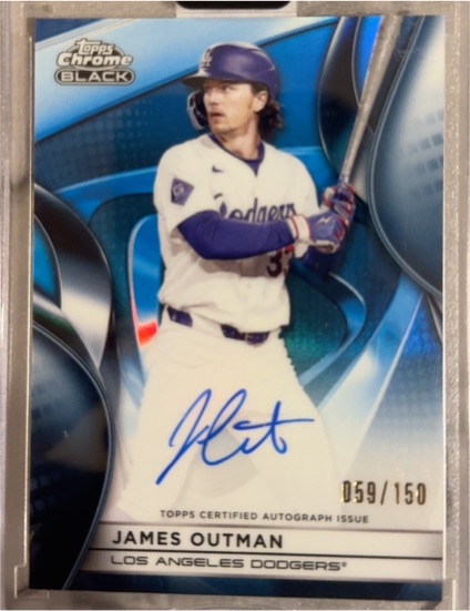 2025 Topps Chrome Black #CBA-JO James Outman — front