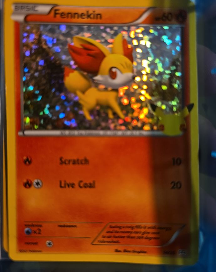2021 Pokémon 25th Anniversary McDonald's Promo #14 Fennekin — front