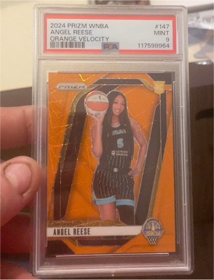 2024 Panini Prizm WNBA #147 Angel Reese Orange Velocity — front
