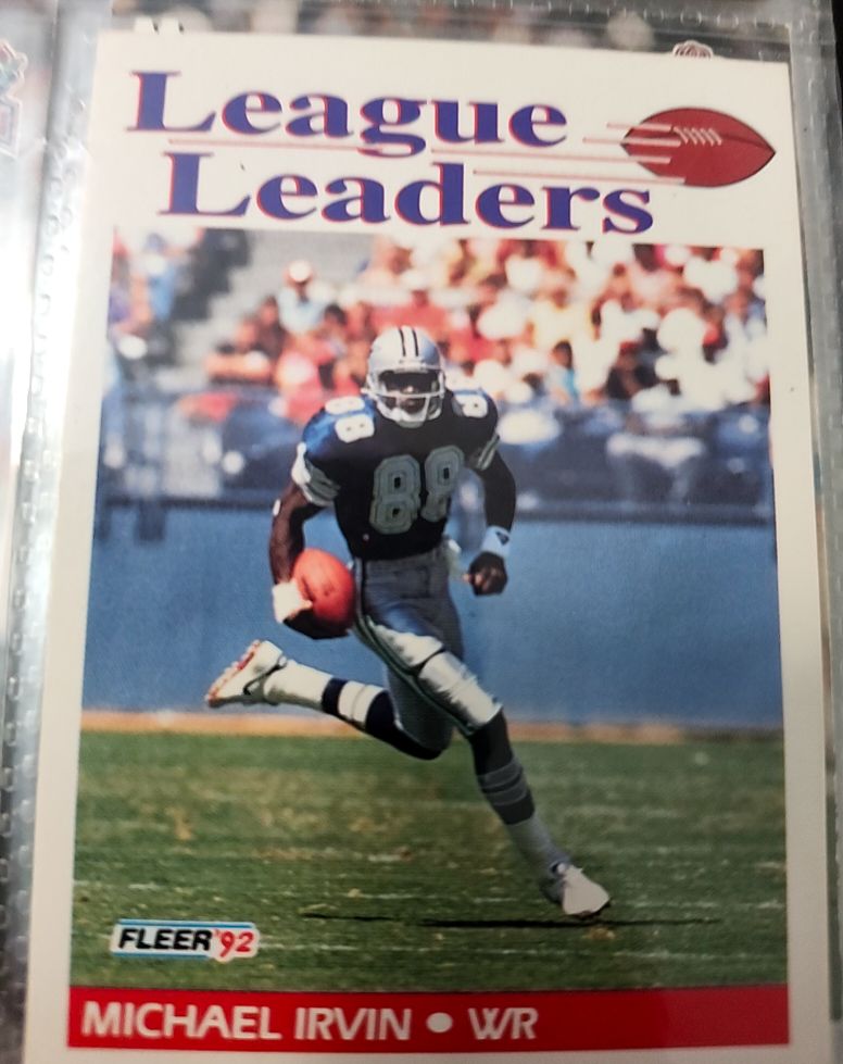 1992 Fleer #455 Michael Irvin — front