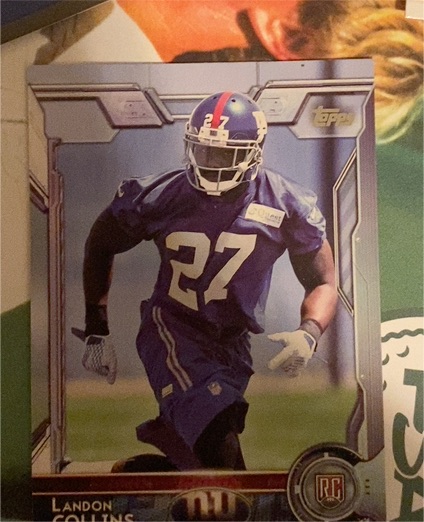 2015 Topps Chrome #118 Landon Collins Rookie Card — front