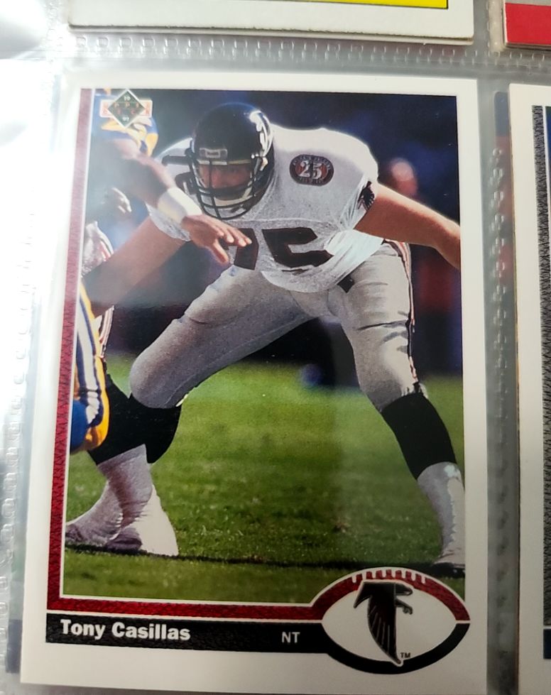 1991 Upper Deck #483 Tony Casillas Atlanta Falcons — front