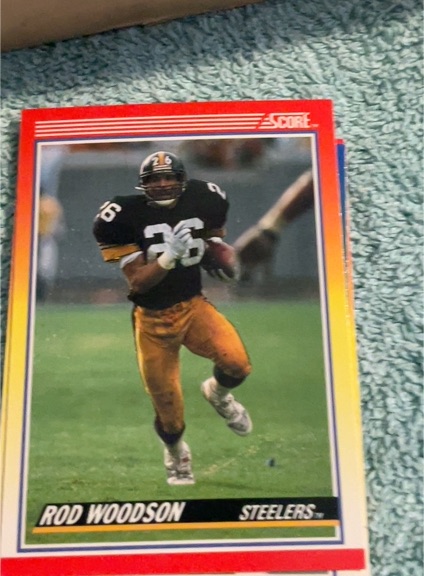 1990 Score #255 Rod Woodson — front