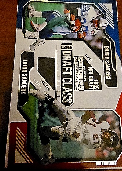 2024 Panini Contenders Historic Draft Class Barry Sanders / Deion Sanders — front