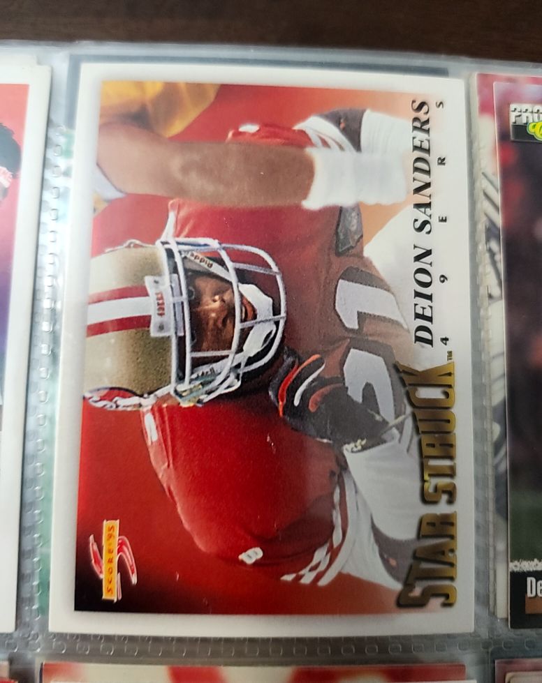 1995 Score #217 Deion Sanders — front