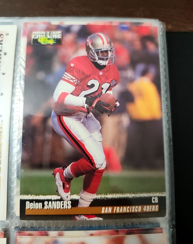 1995 Classic Pro Line #165 Deion Sanders — front