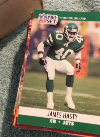 1990 Pro Set #601 James Hasty — front