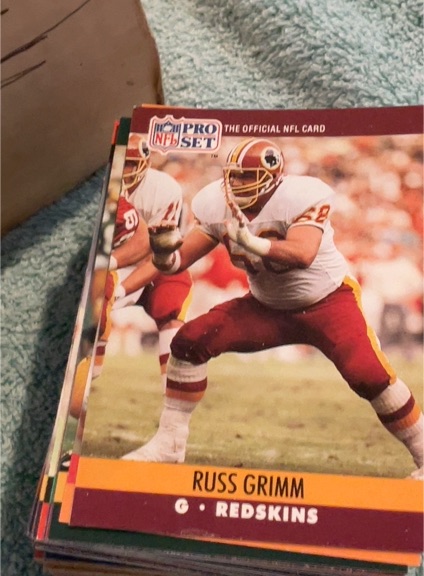 1990 Pro Set #663 Russ Grimm — front