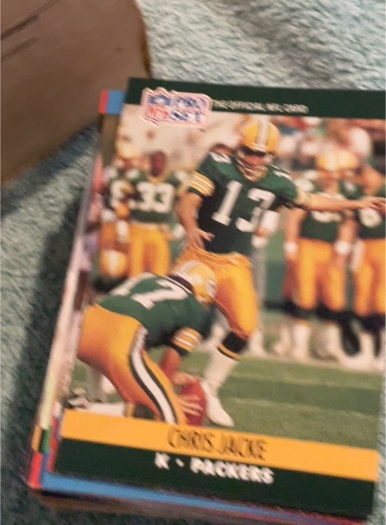 1990 Pro Set #501 Chris Jacke — front