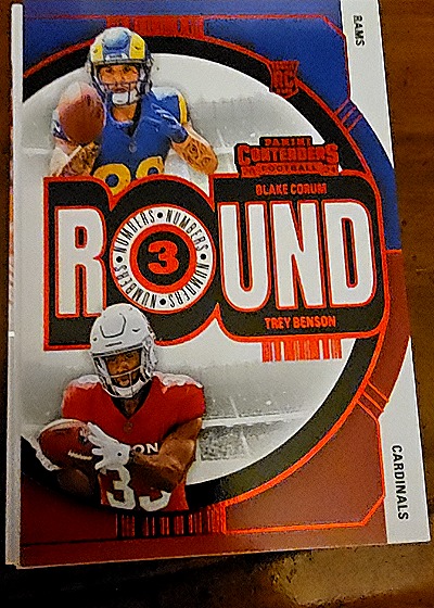 2024 Panini Contenders Round Numbers #12 Blake Corum & Trey Benson — front
