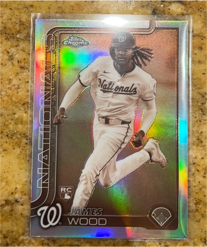 2025 Topps Chrome #132 James Wood — front