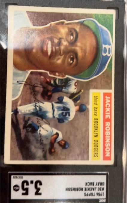 1956 Topps #30 Jackie Robinson — front