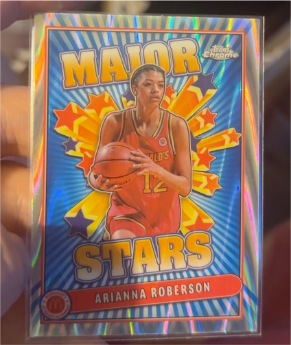 2024 Topps Chrome McDonald's Major Stars #SES-ARR Arianna Roberson — front