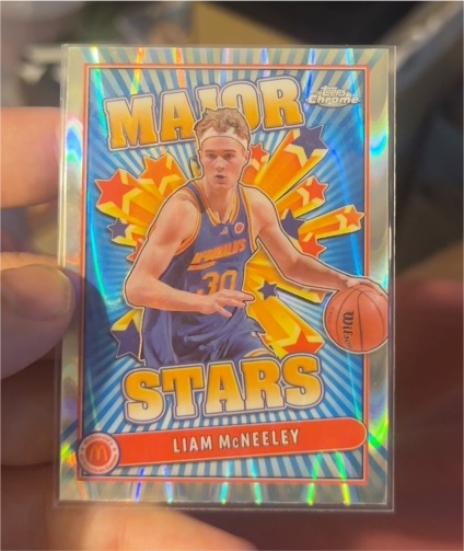2024 Topps Chrome McDonald's Major Stars #SES-LIM Liam McNeeley — front