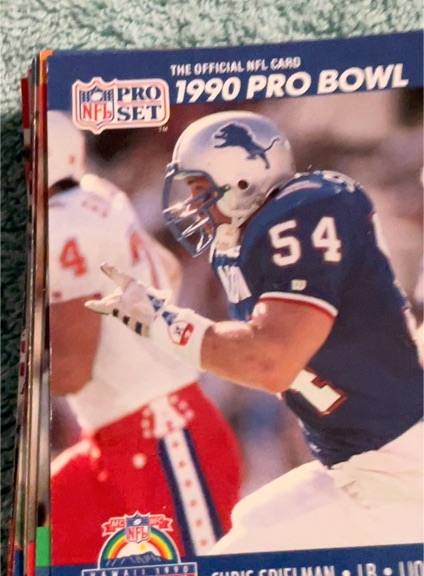 1990 Pro Set #419 Chris Spielman — front