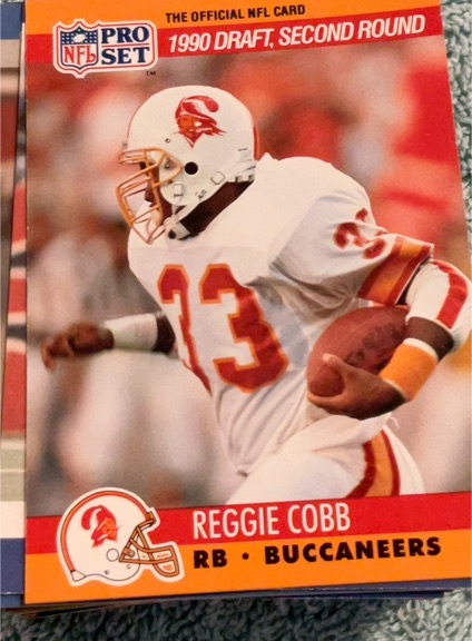1990 Pro Set #699 Reggie Cobb — front