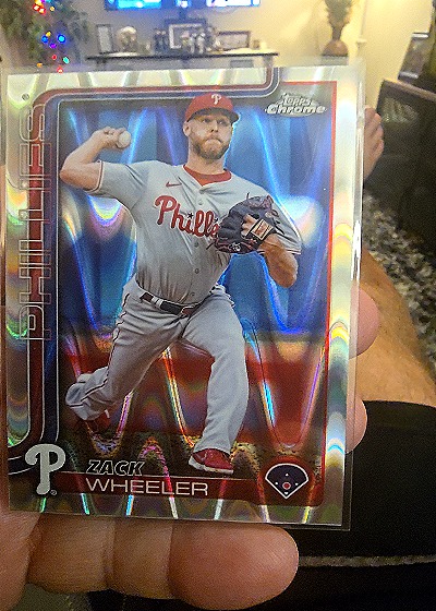 2025 Topps Chrome #189 Zack Wheeler — front