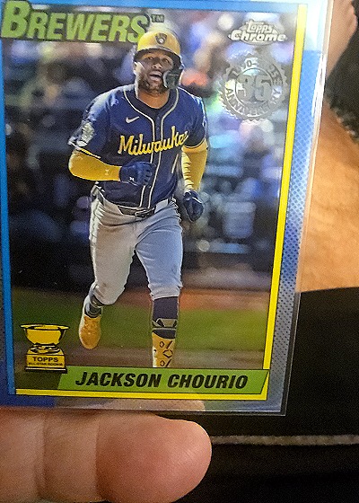 2025 Topps Chrome 1990 35th Anniversary #90CB-9 Jackson Chourio — front