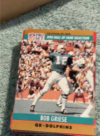 1990 Pro Set #24 Bob Griese — front