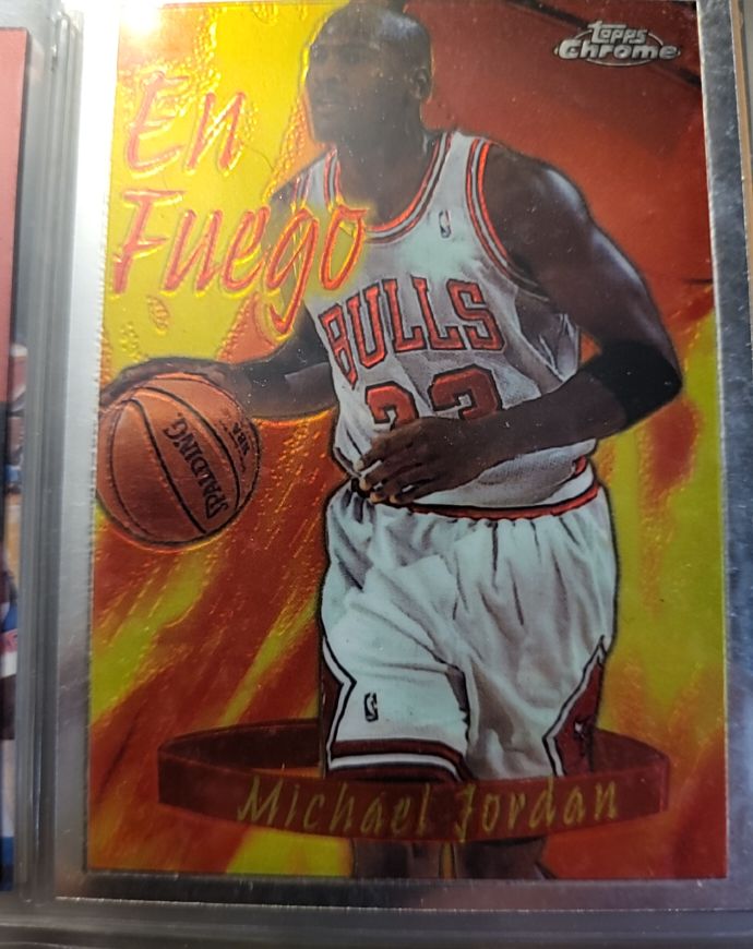 1996-97 Topps Chrome Season's Best En Fuego #SB1 Michael Jordan — front
