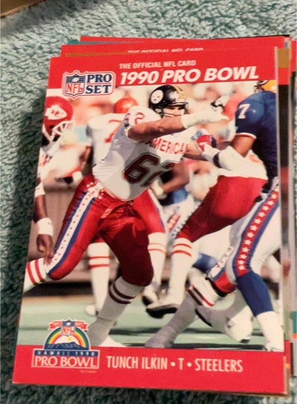 1990 Pro Set #346 Tunch Ilkin Pittsburgh Steelers 1990 Pro Bowl — front