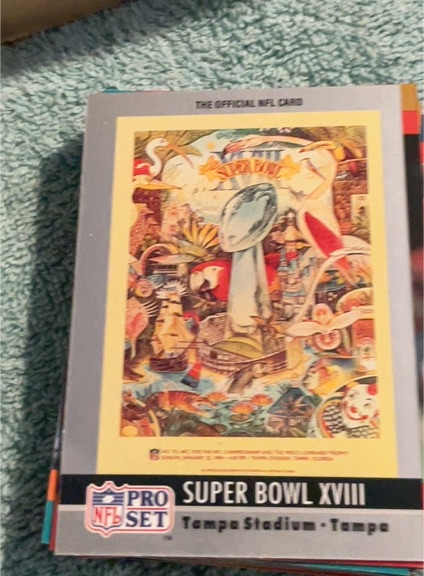 1990 Pro Set #18 Super Bowl XVIII — front