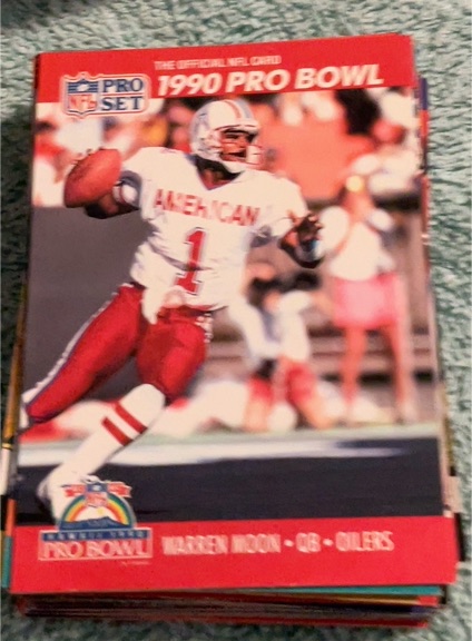 1990 Pro Set #359 Warren Moon Houston Oilers — front