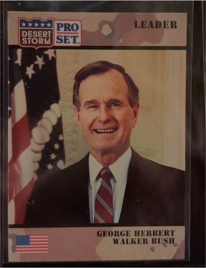 1991 Pro Set Desert Storm #79 George Herbert Walker Bush — front