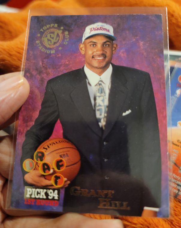1994-95 Topps Stadium Club #181 Grant Hill Draft Pick Rookie Card — front