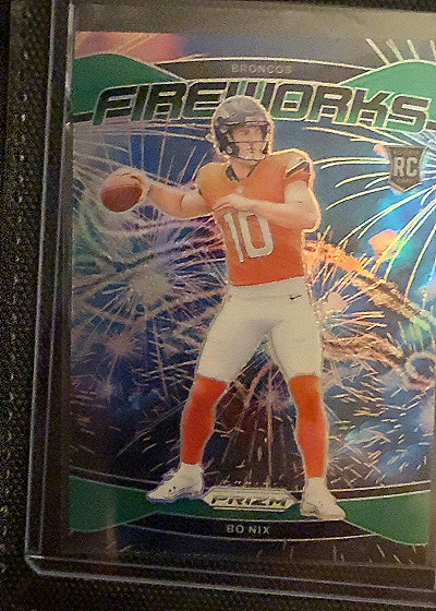 2024 Panini Prizm Fireworks #23 Bo Nix — front