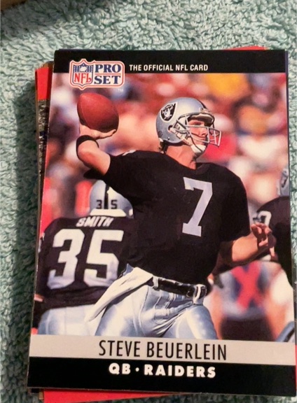 1990 Pro Set #149 Steve Beuerlein — front