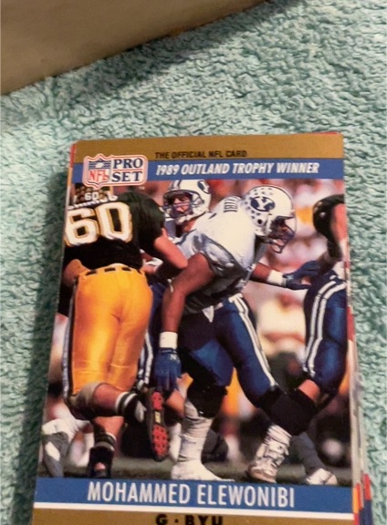 1990 Pro Set #20 Mohammed Elewonibi — front