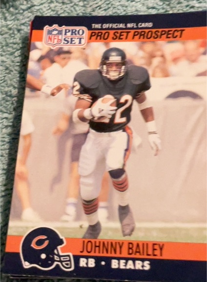 1990 Pro Set #743a Johnny Bailey — front