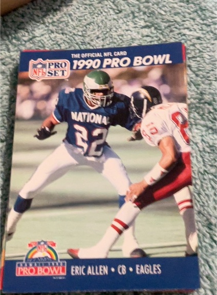1990 Pro Set #379 Eric Allen — front