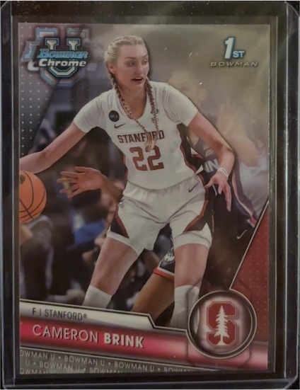2023-24 Bowman University Chrome #75 Cameron Brink — front