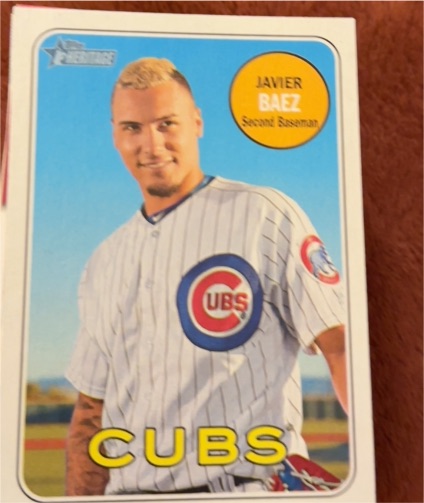 2018 Topps Heritage #171 Javier Baez — front
