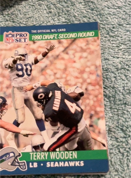 1990 Pro Set #698 Terry Wooden — front