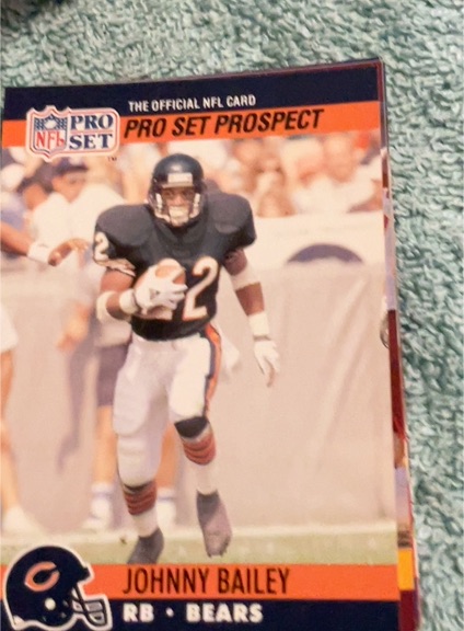 1990 Pro Set #743 Johnny Bailey — front