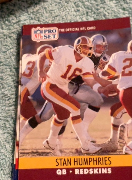 1990 Pro Set #668 Stan Humphries — front
