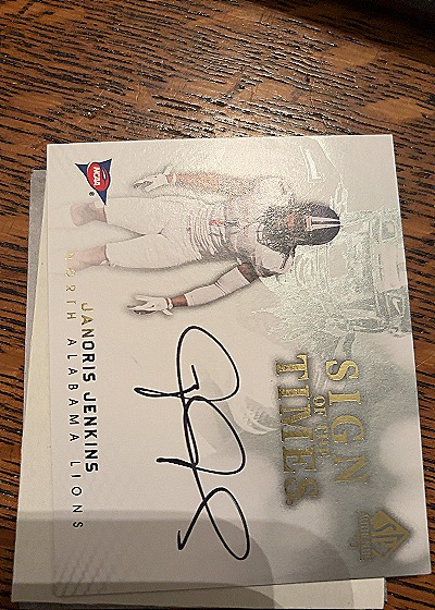 2004 SP Authentic Sign of the Times #Jaharris Jenkins — front